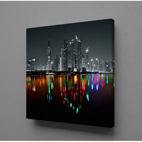 Technopa Gecenin Yansıması 60x60 cm Kanvas Tablo