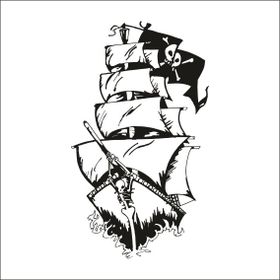 Technopa Gemi 70 cm Folyo Duvar Stickerı
