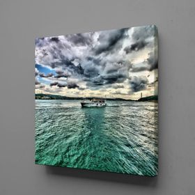 Technopa Gemi Gökyüzü 130x130 cm Kanvas Tablo
