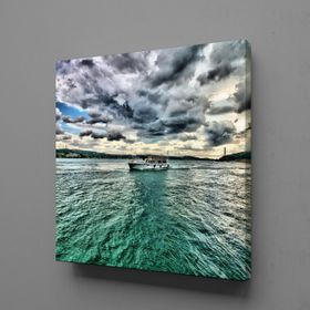 Technopa Gemi Gökyüzü 130x130 cm Kanvas Tablo
