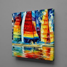 Technopa Gemiler Temalı 30x30 cm Kanvas Tablo