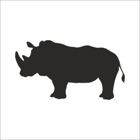 Technopa Gergedan 130 cm Folyo Duvar Stickerı
