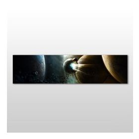 Technopa Gezegen 60x20 cm Kanvas Tablo