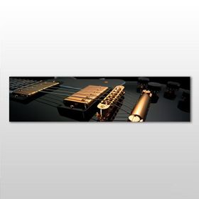 Technopa Gitar Telleri 150x50 cm Kanvas Tablo