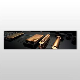 Technopa Gitar Telleri 180x60 cm Kanvas Tablo