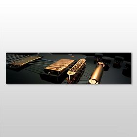 Technopa Gitar Telleri 180x60 cm Kanvas Tablo