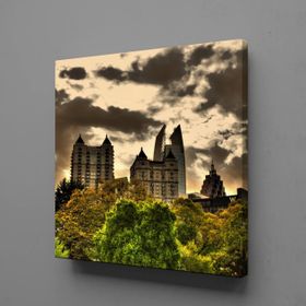 Technopa Gökyüzü Ağaç 30x30 cm Kanvas Tablo