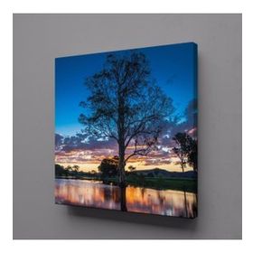 Technopa Göl Içindeki Ağaç 110x110 cm Kanvas Tablo