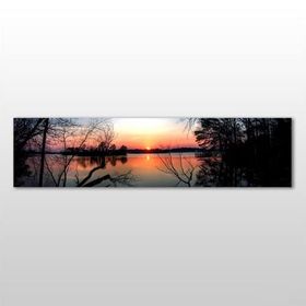 Technopa Göl Manzarası 120x40 cm Kanvas Tablo