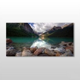 Technopa Göl Manzarası 240x120 cm Kanvas Tablo