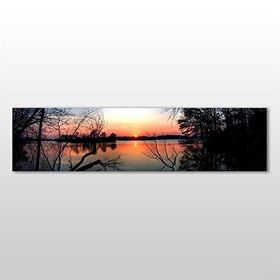 Technopa Göl Manzarası 240x80 cm Kanvas Tablo