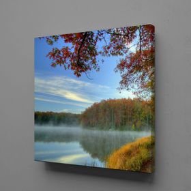 Technopa Göl Manzarası 40x40 cm Kanvas Tablo
