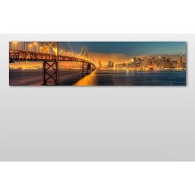 Technopa Gold Köprü 120x40 cm Kanvas Tablo