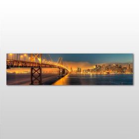 Technopa Gold Köprü 90x30 cm Kanvas Tablo