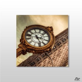 Technopa Gold Saat Kulesi 70x70 cm Kanvas Tablo