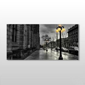Technopa Gold Sokak Lambası 220x110 cm Kanvas Tablo