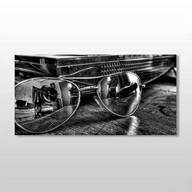 Technopa Gözlük ve Yansıması 60x30 cm Kanvas Tablo