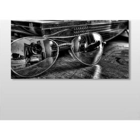 Technopa Gözlük ve Yansıması 80x40 cm Kanvas Tablo