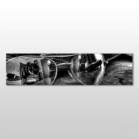 Technopa Gözlük Yansıma 300x100 cm Kanvas Tablo