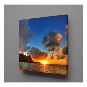 Technopa Gün Batımı 120x120 cm Kanvas Tablo