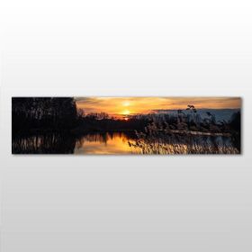 Technopa Gün Batımı 270x90 cm Kanvas Tablo