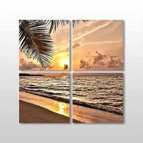 Technopa Gün Batımı 60x60 cm Kanvas Tablo