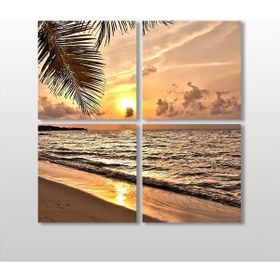 Technopa Gün Batımı 90x90 cm Kanvas Tablo