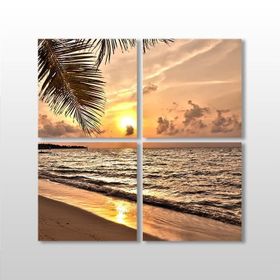 Technopa Gün Batımı 90x90 cm Kanvas Tablo