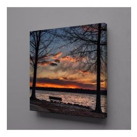 Technopa Gün Batımı Manzarası 80x80 cm Kanvas Tablo