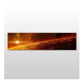 Technopa Güneş ve Gökyüzü 120x40 cm Kanvas Tablo