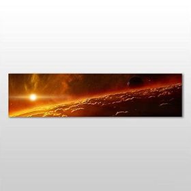 Technopa Güneş ve Gökyüzü 60x20 cm Kanvas Tablo