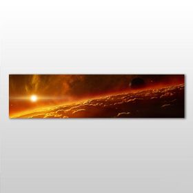 Technopa Güneş ve Gökyüzü 60x20 cm Kanvas Tablo