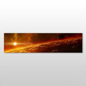 Technopa Güneş ve Gökyüzü 90x30 cm Kanvas Tablo