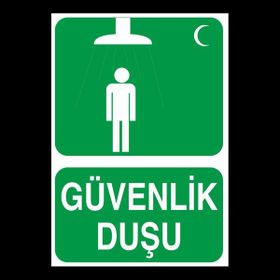 Technopa Güvenlik Duşu 60 x 90 cm Uyarı Levhası