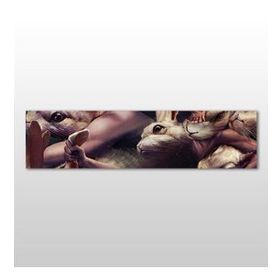 Technopa Hamster 120x40 cm Kanvas Tablo