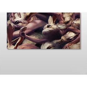Technopa Hamster 120x60 cm Kanvas Tablo