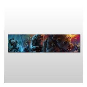Technopa Hayvanlar 150x50 cm Kanvas Tablo