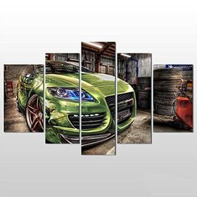 Technopa Hdr Araba 208x120 cm Kanvas Tablo