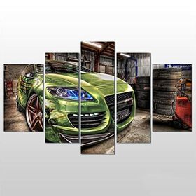 Technopa Hdr Araba 260x150 cm Kanvas Tablo