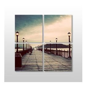 Technopa İskele 110x110 cm Kanvas Tablo