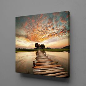 Technopa İskele 140x140 cm Kanvas Tablo
