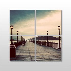 Technopa İskele 150x150 cm Kanvas Tablo