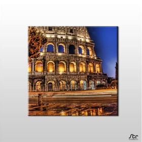 Technopa Italya Tarihi Manzara 150x150 cm Kanvas Tablo