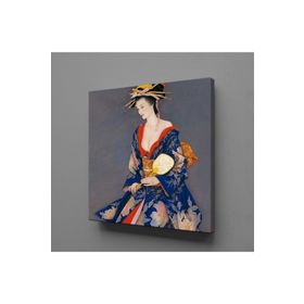 Technopa Japon Kadın Temalı 130x130 cm Kanvas Tablo