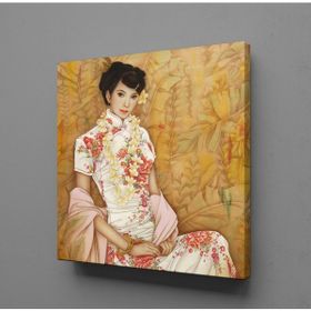 Technopa Japon Kadın Temalı 30x30 cm Kanvas Tablo