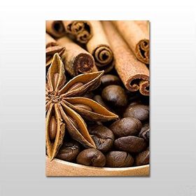 Technopa Kahve Çekirdeği ve Tarçın 80X40 cm Kanvas Tablo