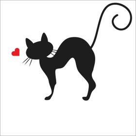 Technopa Kalpli Kedi 70 cm Folyo Duvar Stickerı