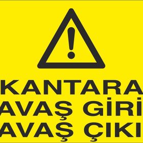 Technopa Kantara Yavaş Girin Yavaş Çıkın Uyarı Levhası