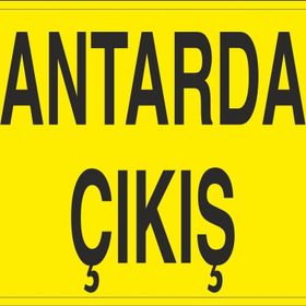 Technopa Kantardan Çıkış Uyarı Levhası