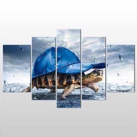 Technopa Kaplumbağa 225x130 cm Kanvas Tablo